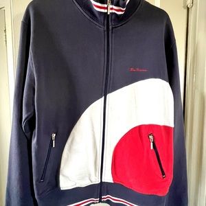 Ben Sherman Track Jacket. Navy Blue, Size Medium, Made in Turkey